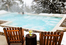 Gunite Swimming Pool in New England Winter