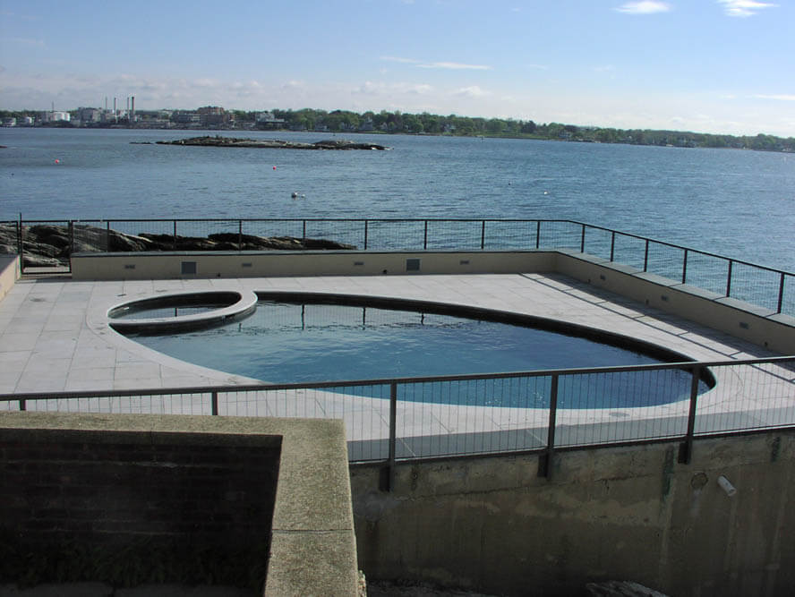 Waterfront Swimming Pool Construction