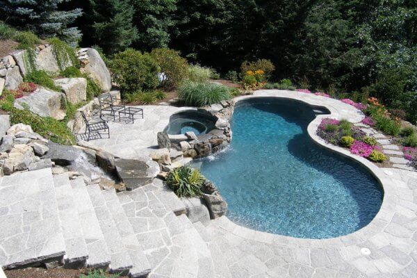 Custom Gunite Swimming Design