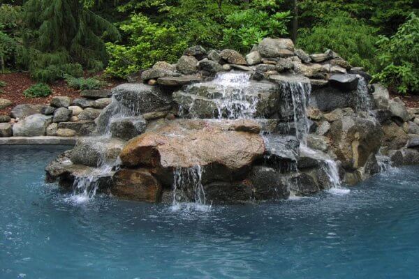 Swimming Pool Rock Waterfalls
