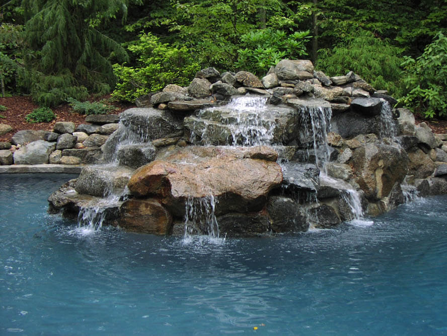 Gunite Swimming Pool Waterfall