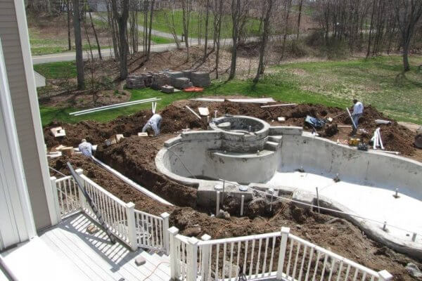 Gunite Pool and Spa Design CT, MA, RI