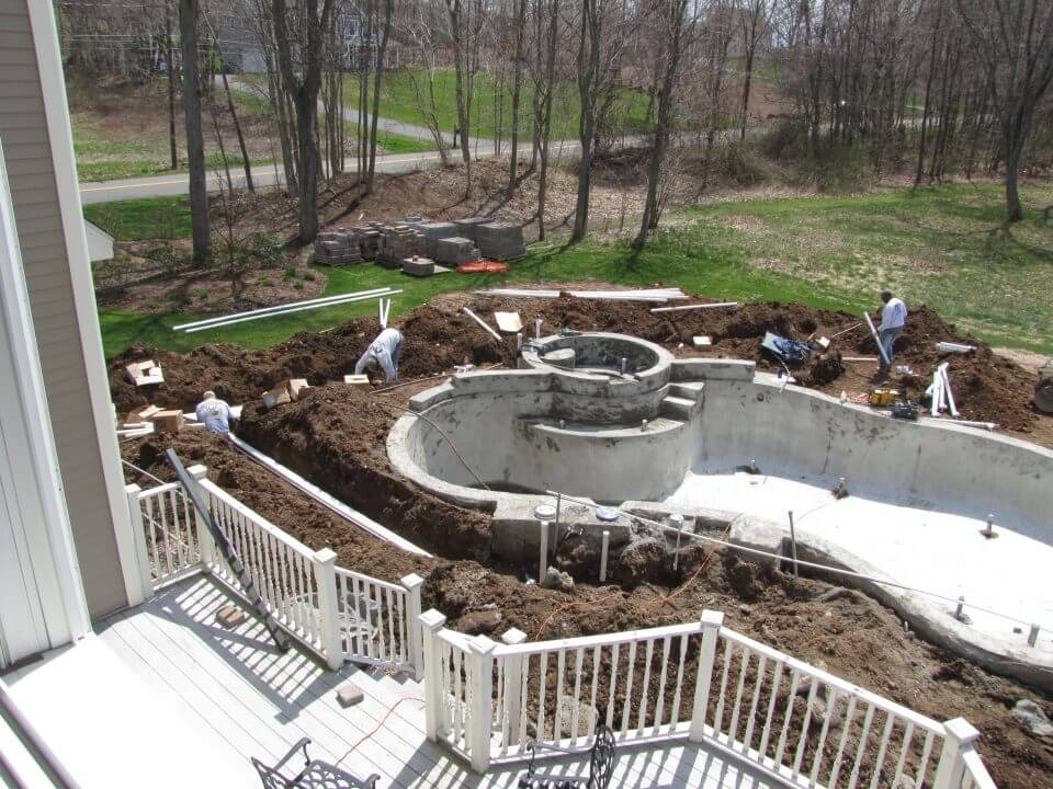 Gunite Pool and Spa Design CT, MA, RI