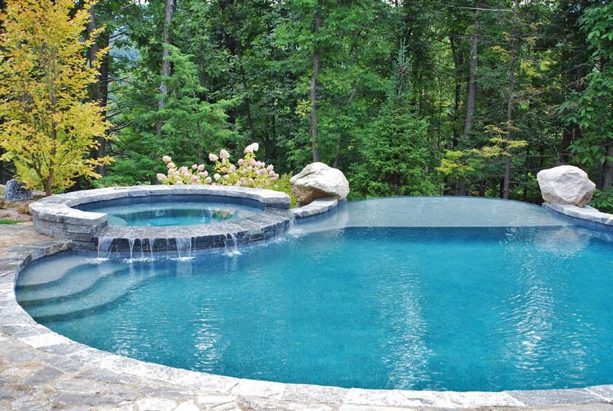 Inground Gunite Infinity Swimming Pool