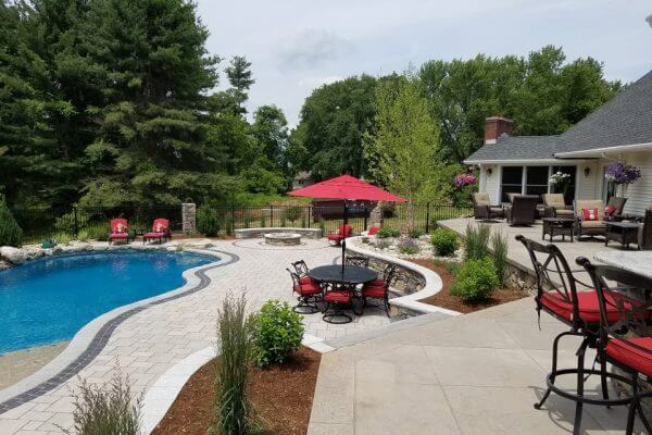 Texas Inspired Geometric Inground Gunite Swimming Pool
