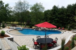 Inground Self Cleaning Swimming Pool- Wide Angle