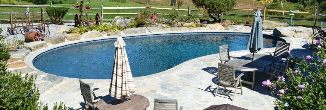 freeform inground pool ct