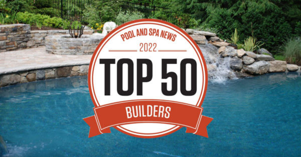 Aqua Pool & Patio gunite swimming pool construction in Connecticut showing top 50 pool builder